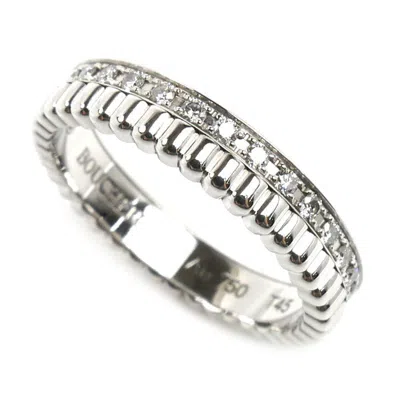 Pre-owned Boucheron White Gold (18k) Band Ring ()