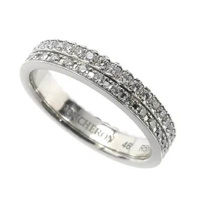 Pre-owned Boucheron White Gold (18k) Band Ring ()