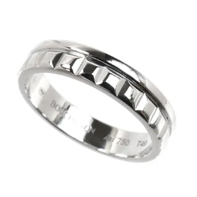 Pre-owned Boucheron White Gold (18k) Band Ring ()
