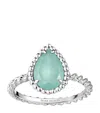 Boucheron Women's Serpent Bohème 18k White Gold & Aquaprase Small Ring In Blue