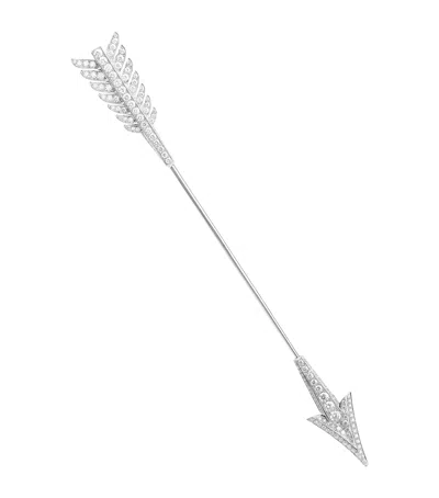 Boucheron White Gold And Diamond Nature Triompahnte Flèche Single Earring