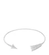 Boucheron White Gold And Diamond Nature Triomphante Flèche Choker In Silver