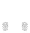Boucheron White Gold And Diamond Plume De Paon Clip-on Earrings In Gold