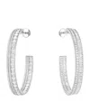 Boucheron White Gold And Diamond Quatre Radiant Edition Hoop Earrings In Gold
