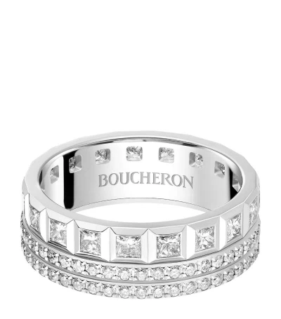 Boucheron White Gold And Diamond Quatre Radiant Edition Wedding Ring