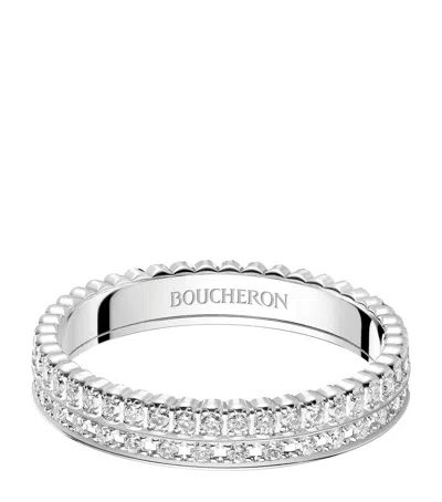 Boucheron White Gold And Diamond Quatre Radiant Wedding Band