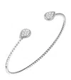 Boucheron White Gold And Diamond Serpent Bohème Bangle In Gold