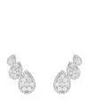 Boucheron White Gold And Diamond Serpent Bohème Three Motifs Earrings In White