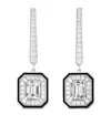 BOUCHERON WHITE GOLD AND DIAMOND VENDÔME LISERÉ EARRINGS