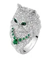 Boucheron White Gold And Diamond Wladimir The Cat Ring In White
