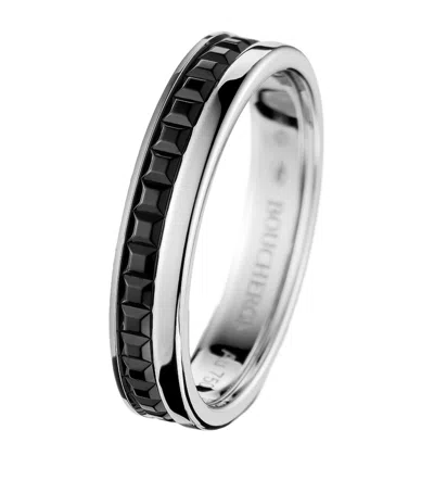 Boucheron White Gold Quatre Black Edition Wedding Band