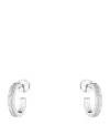 Boucheron 18kt White Gold Quatre Radiant Edition Diamond Hoop Earrings In Gold