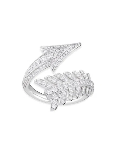 Boucheron Women's Flèche 18k White Gold & 0.67 Tcw Diamond Ring