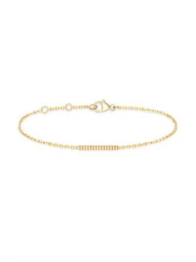 Boucheron Women's Quatre 18k Yellow Gold Grosgrain Bar Charm Bracelet