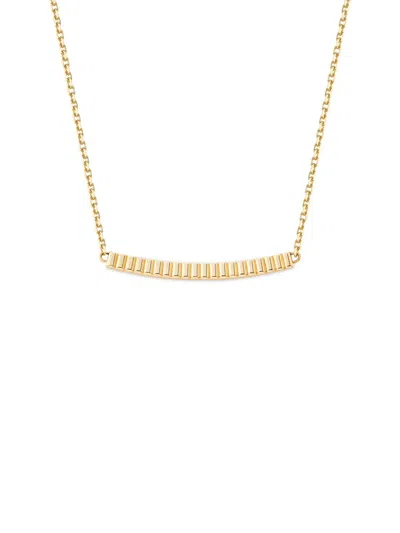Boucheron Women's Quatre 18k Yellow Gold Grosgrain Bar Pendant Necklace