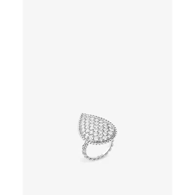 Boucheron Women's White Gold Serpent Bohème 18ct White-gold And 3.58ct Brilliant-cut Diamond Ring