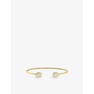 Boucheron Womens Yellow Gold Serpent Bohème 18ct Yellow-gold And 0.27ct Brilliant-cut Diamond Bangle