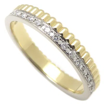 Pre-owned Boucheron Yellow Gold (18k) Pink Gold (18k) Band Ring ()