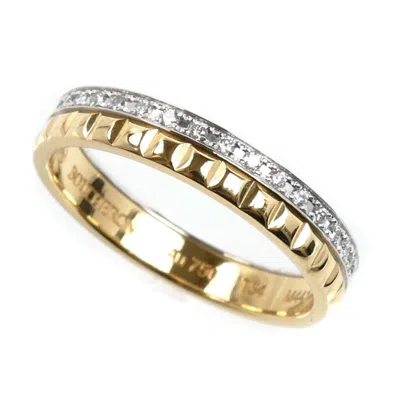 Pre-owned Boucheron Yellow Gold (18k) White Gold (18k) Band Ring ()