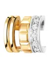 Boucheron 18kt Yellow And White Gold Quatre Radiant Edition Diamond Mini Single Clip Earring In Gold