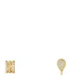 Boucheron Yellow Gold And Diamond Serpent Bohème Asymmetric Clip-on Earrings In Gold