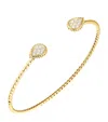 Boucheron Yellow Gold And Diamond Serpent Bohème Bangle In Gold