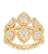 Boucheron Yellow Gold And Diamond Serpent Bohème Ring In Yellow