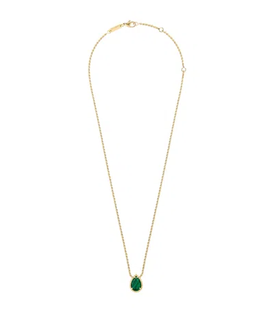 Boucheron Yellow Gold And Malachite Serpent Bohème Pendant