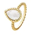 Boucheron Women's Serpent Bohème 18k Yellow Gold & White Mother-of-pearl Ring