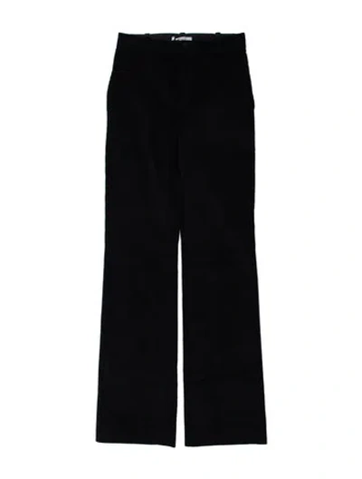 Pre-owned Bouchra Jarrar Wide Leg Pants In Black