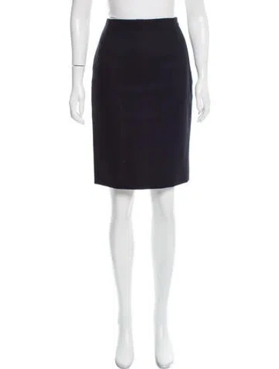 Pre-owned Bouchra Jarrar Wool Knee-length Skirt W/ Tags In Black