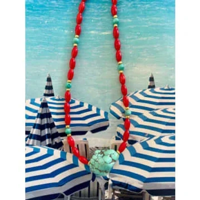 Bougainvillea Cafe Palau Necklace In Red