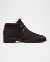 Bougeotte Aspen Suede Shearling-lined Winter Boots In Brown