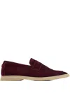 Bougeotte Bee-embellished Penny Loafers In Red