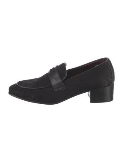 Pre-owned Bougeotte Leather Loafers In Black