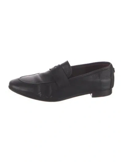 Pre-owned Bougeotte Leather Loafers In Black