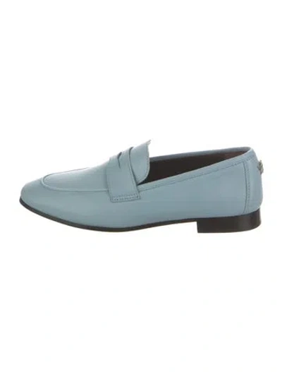 Pre-owned Bougeotte Leather Loafers In Blue