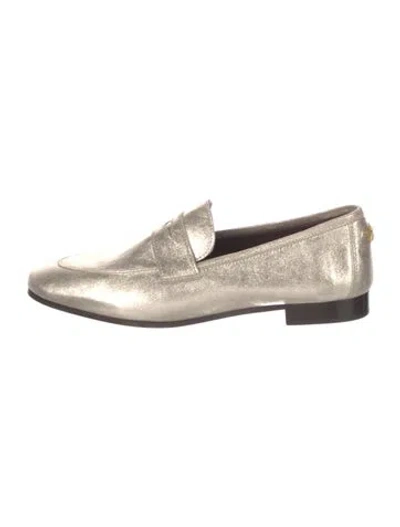 Pre-owned Bougeotte Leather Loafers In Neutral