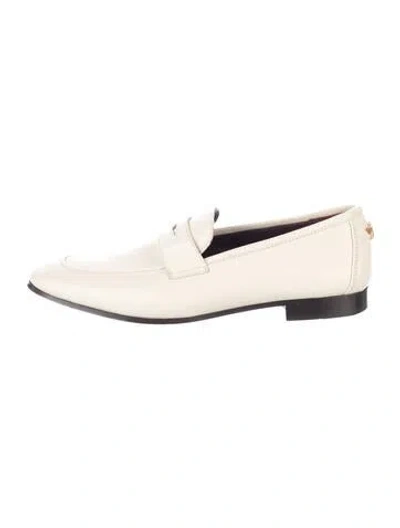 Pre-owned Bougeotte Leather Loafers In Neutral