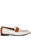 Bougeotte Leather Loafers In White