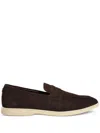 Bougeotte Logo-appliqué Detailing Loafers In Coffee Brown