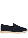 Bougeotte Logo-appliqué Detailing Loafers In Dark Blue