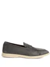 Bougeotte Logo-appliqué Detailing Loafers In Grey
