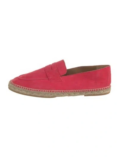 Pre-owned Bougeotte Suede Espadrilles In Pink