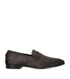 Bougeotte Suede Flaneur Loafers In Brown