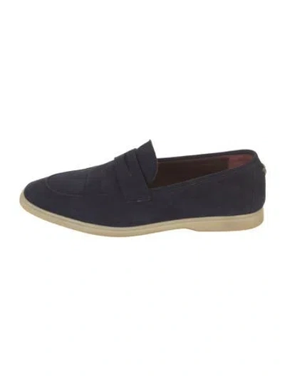 Pre-owned Bougeotte Suede Loafers In Black