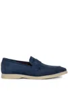 Bougeotte Suede Loafers In Blue