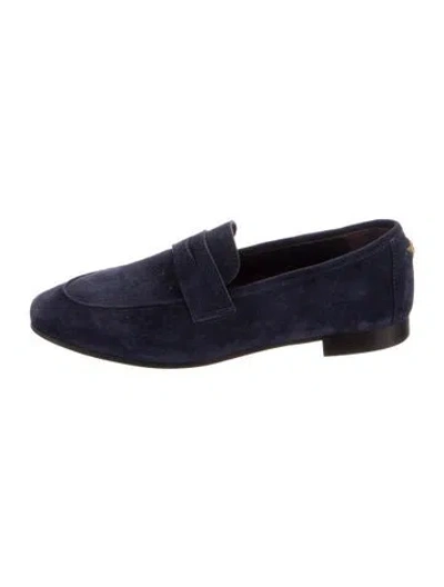 Pre-owned Bougeotte Suede Loafers In Blue