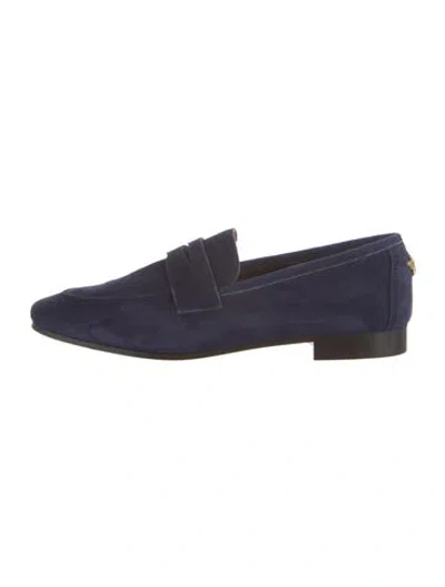 Pre-owned Bougeotte Suede Loafers In Blue