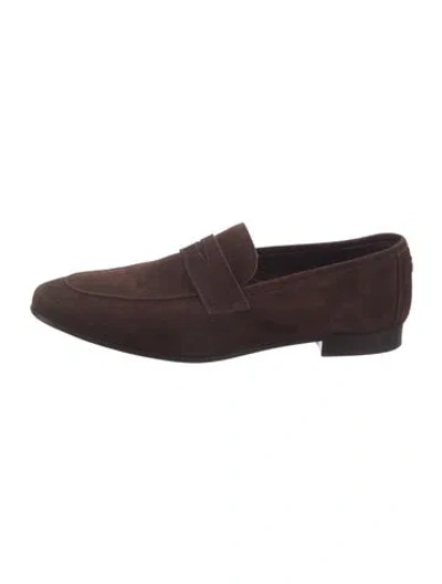 Pre-owned Bougeotte Suede Loafers In Brown